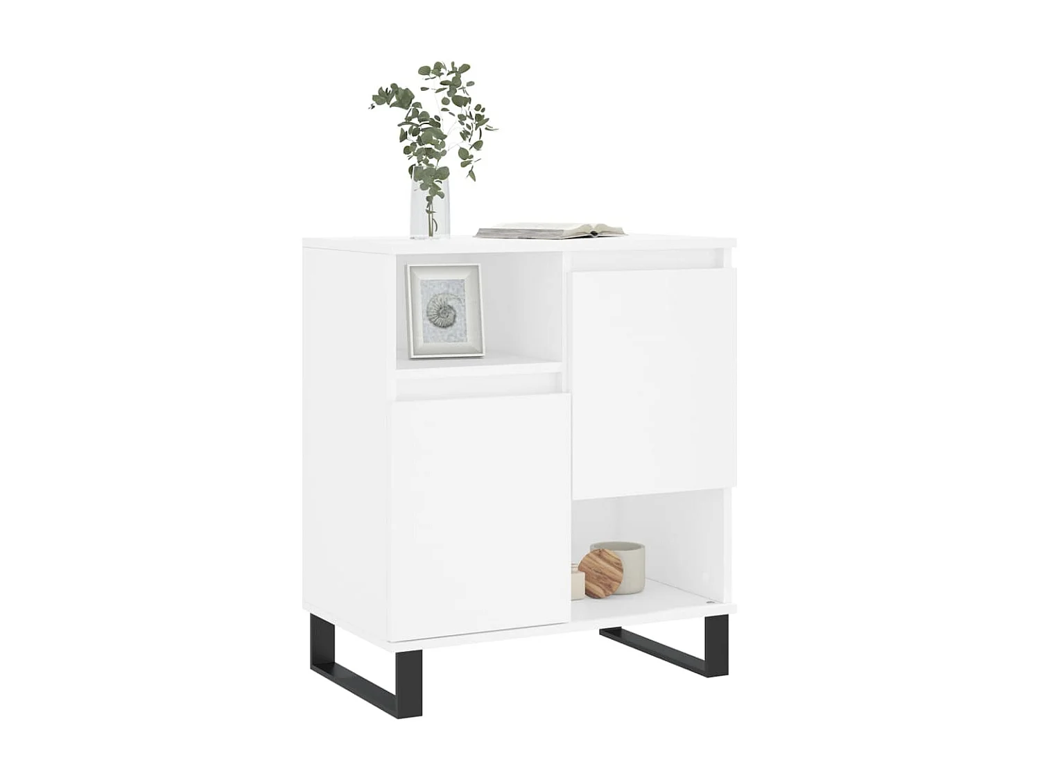 Buffet Blanc 60x35x70 cm Bois d'ingénierie