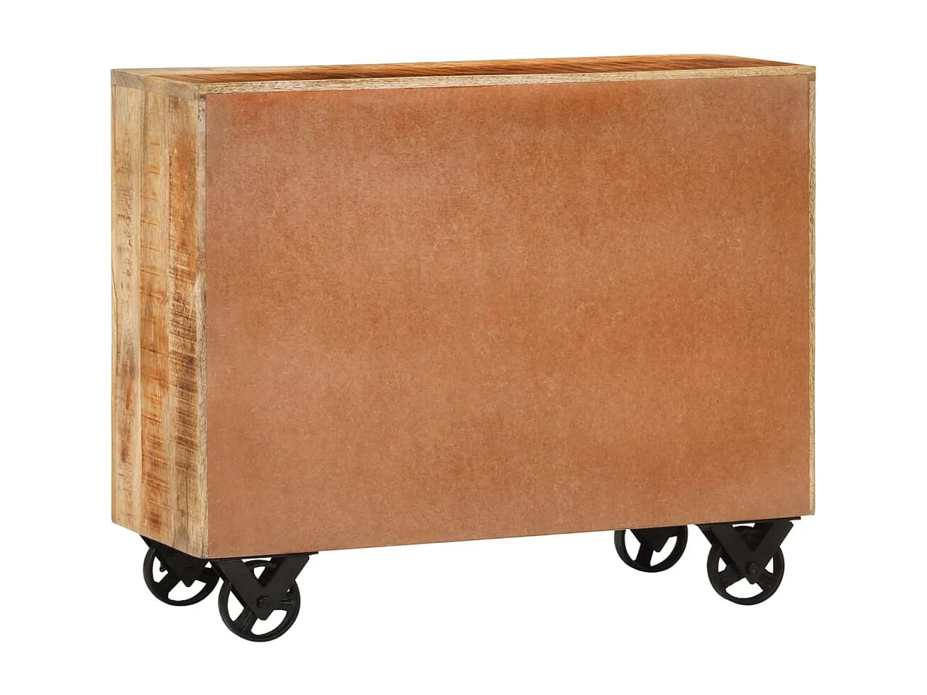 Buffet avec 3 tiroirs 80x30x65 cm bois de manguier brut massif