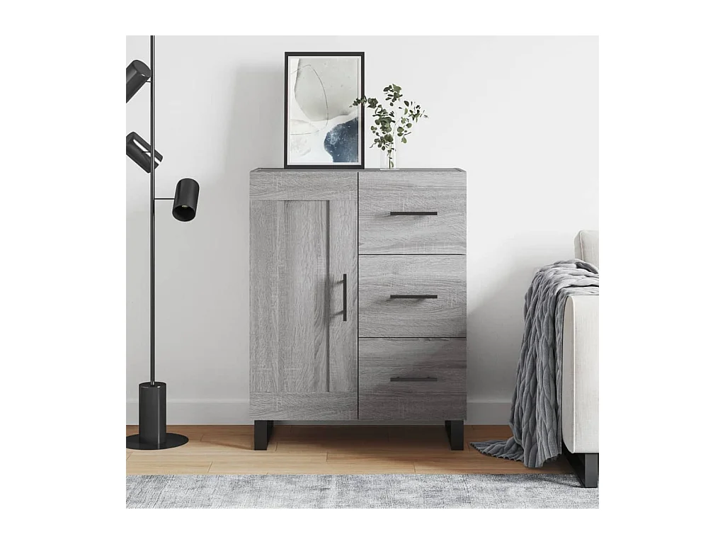 Buffet sonoma gris 69,5x34x90 cm bois d'ingénierie