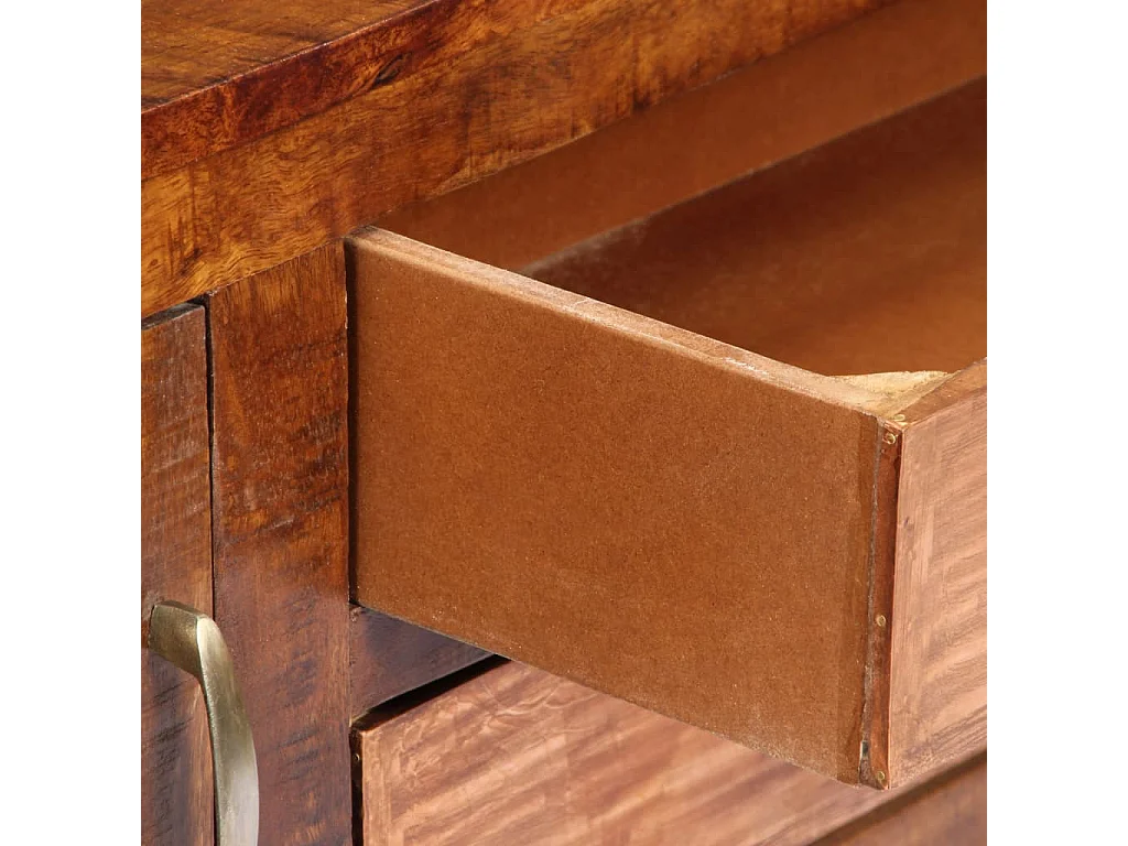 Buffet 118x30x75 cm Bois de manguier massif