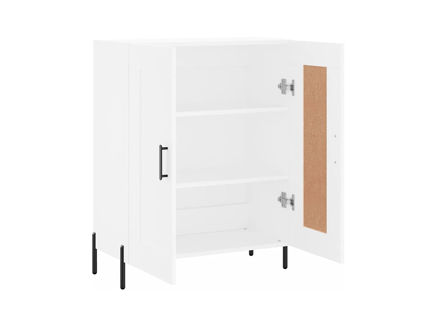 Dressoir 69,5x34x90 cm bewerkt hout wit