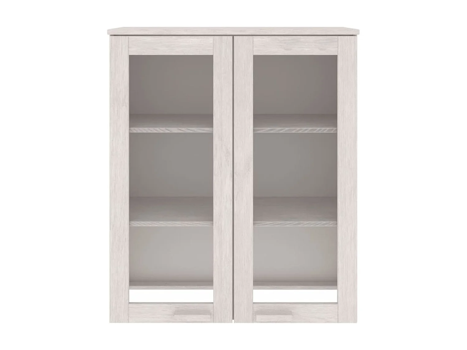 Opzetkast HAMAR 85x35x100 cm massief grenenhout wit