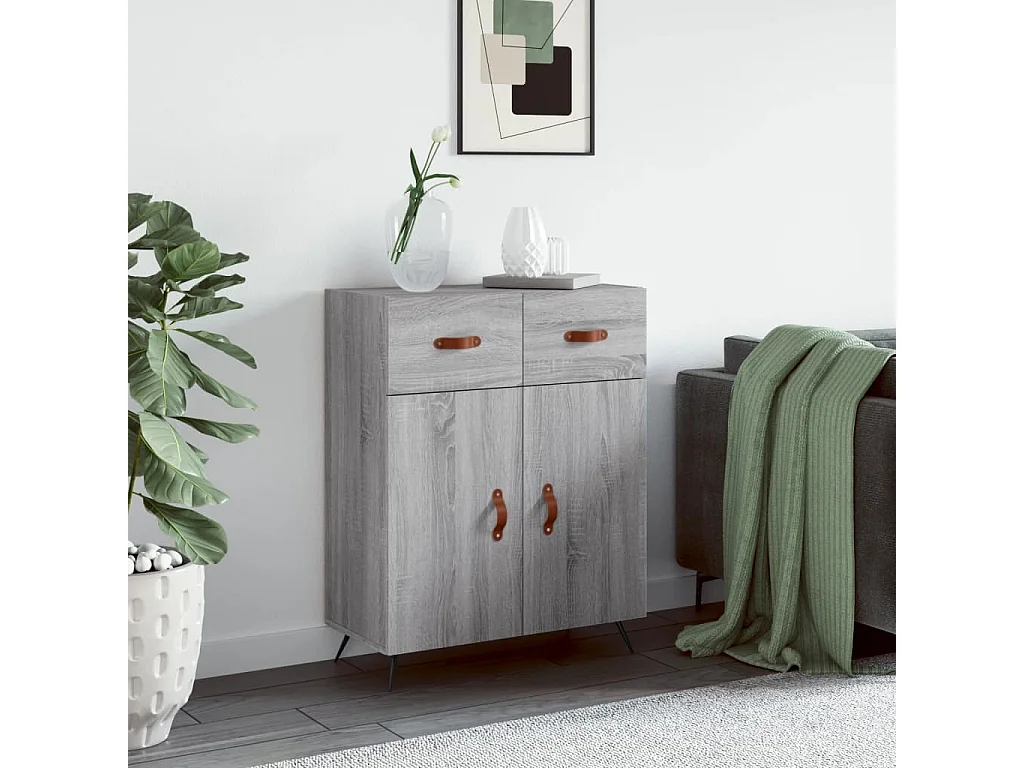 Buffet sonoma gris 69,5x34x90 cm bois d'ingénierie