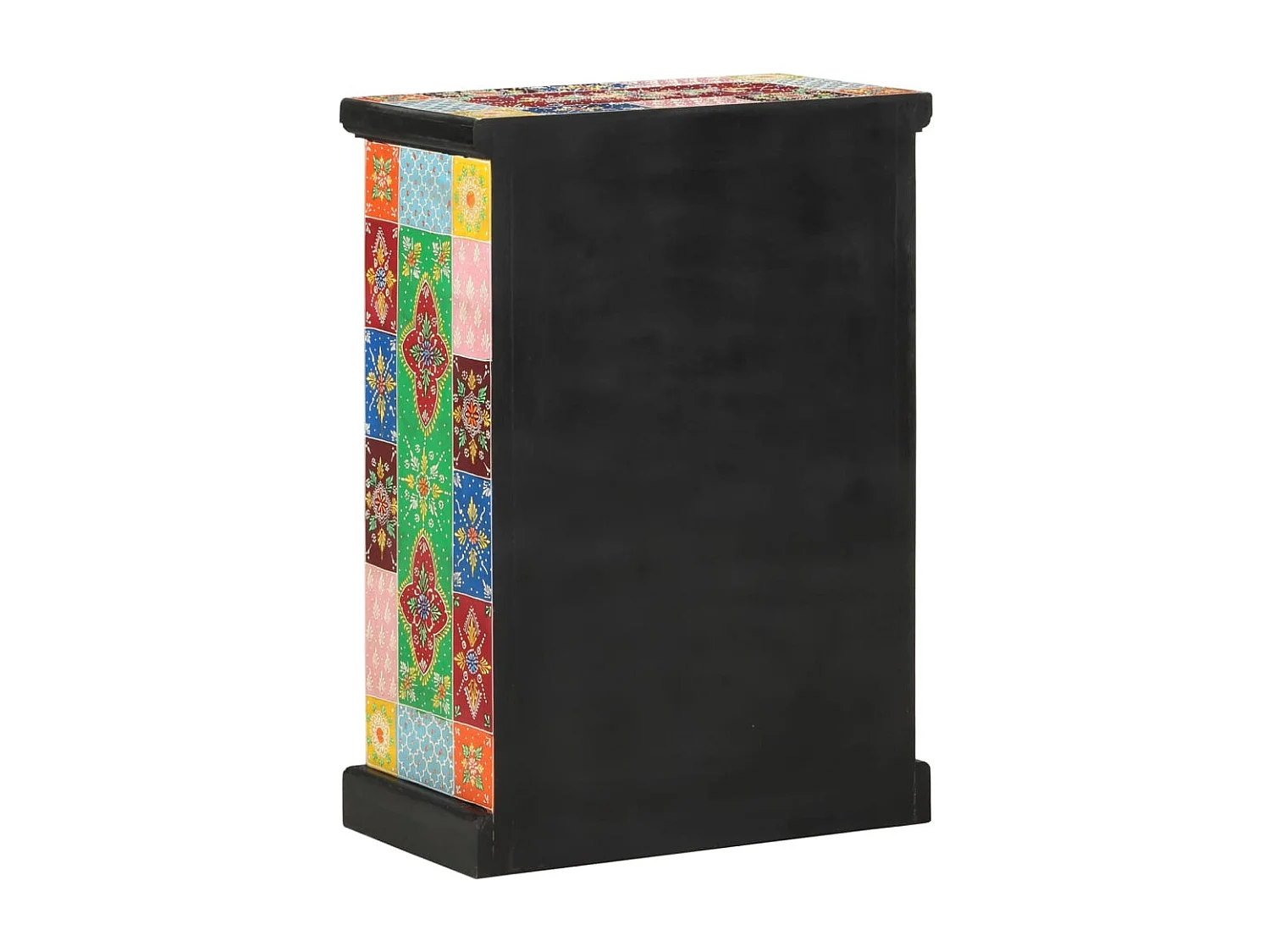 Aparador pintado à mão com portas 53x30x75 cm mangueira maciça