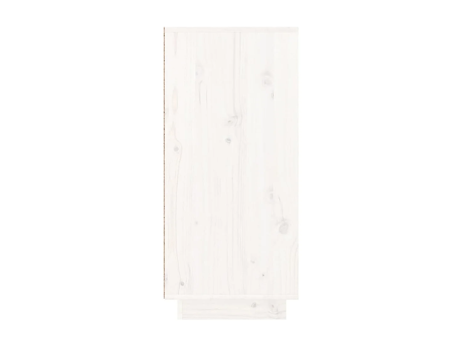 Buffet Blanc 110x34x75 cm Bois massif de pin