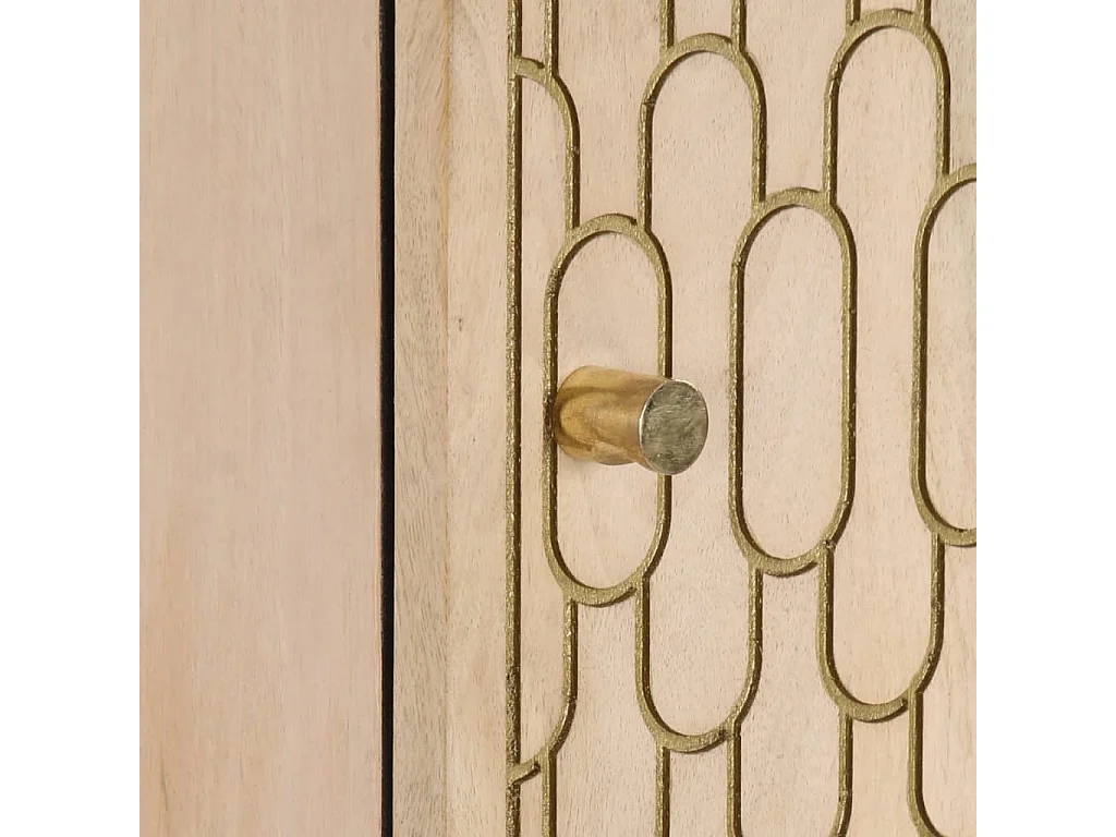 Aparador alto madera maciza de mango 40x33x110 cm