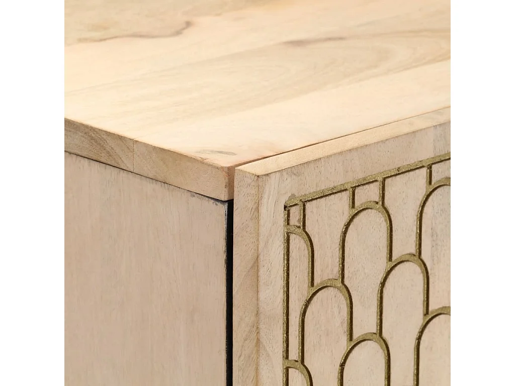 Aparador alto madera maciza de mango 40x33x110 cm