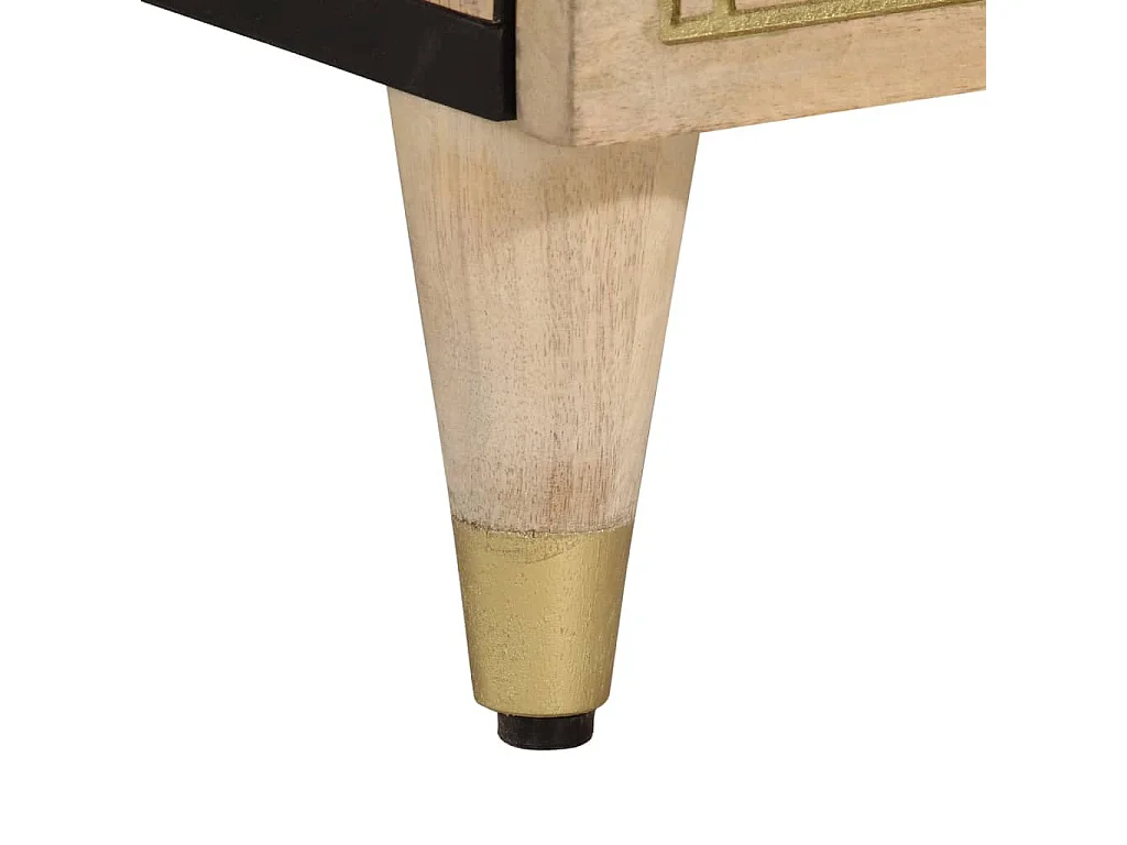 Aparador alto madera maciza de mango 40x33x110 cm