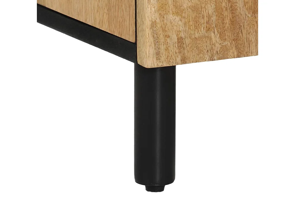 Armoire latérale 90x33x75 cm bois massif de manguier