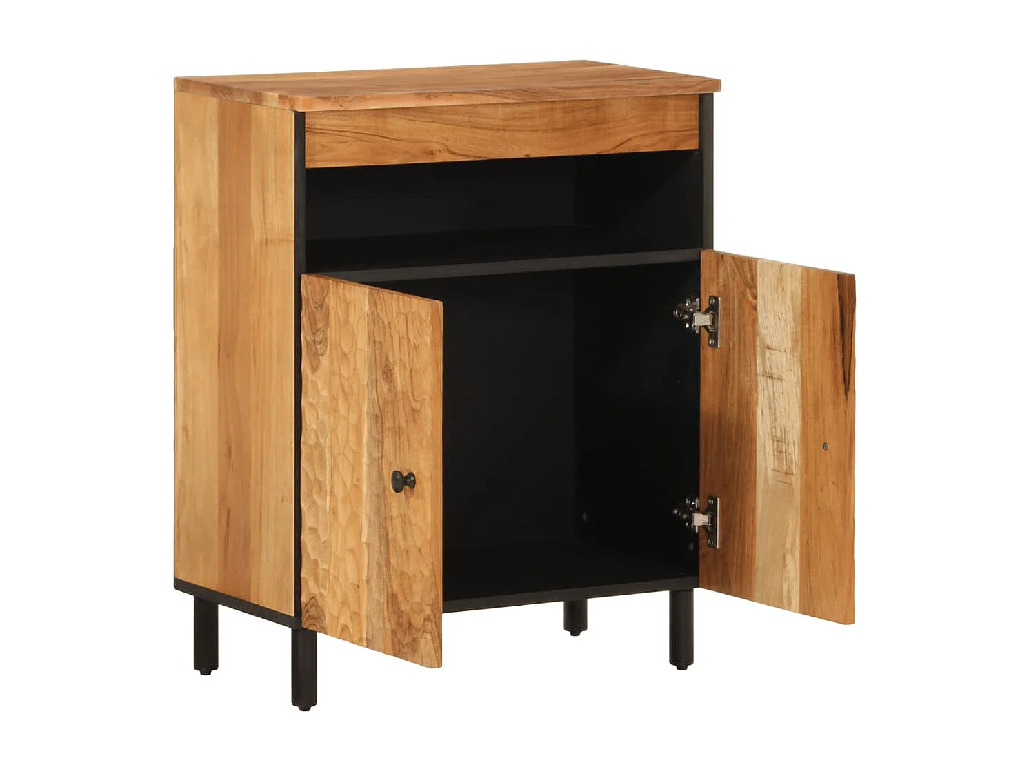 Armoire latérale 60x33x75 cm bois massif d'acacia