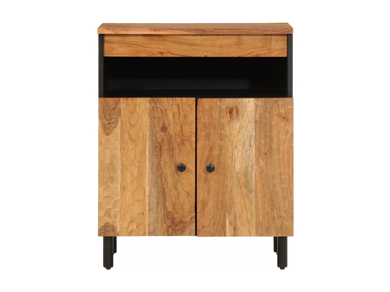 Armoire latérale 60x33x75 cm bois massif d'acacia