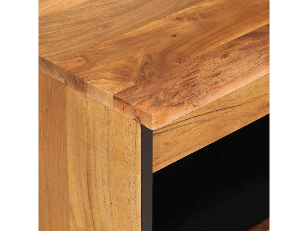 Armoire latérale 60x33x75 cm bois massif d'acacia