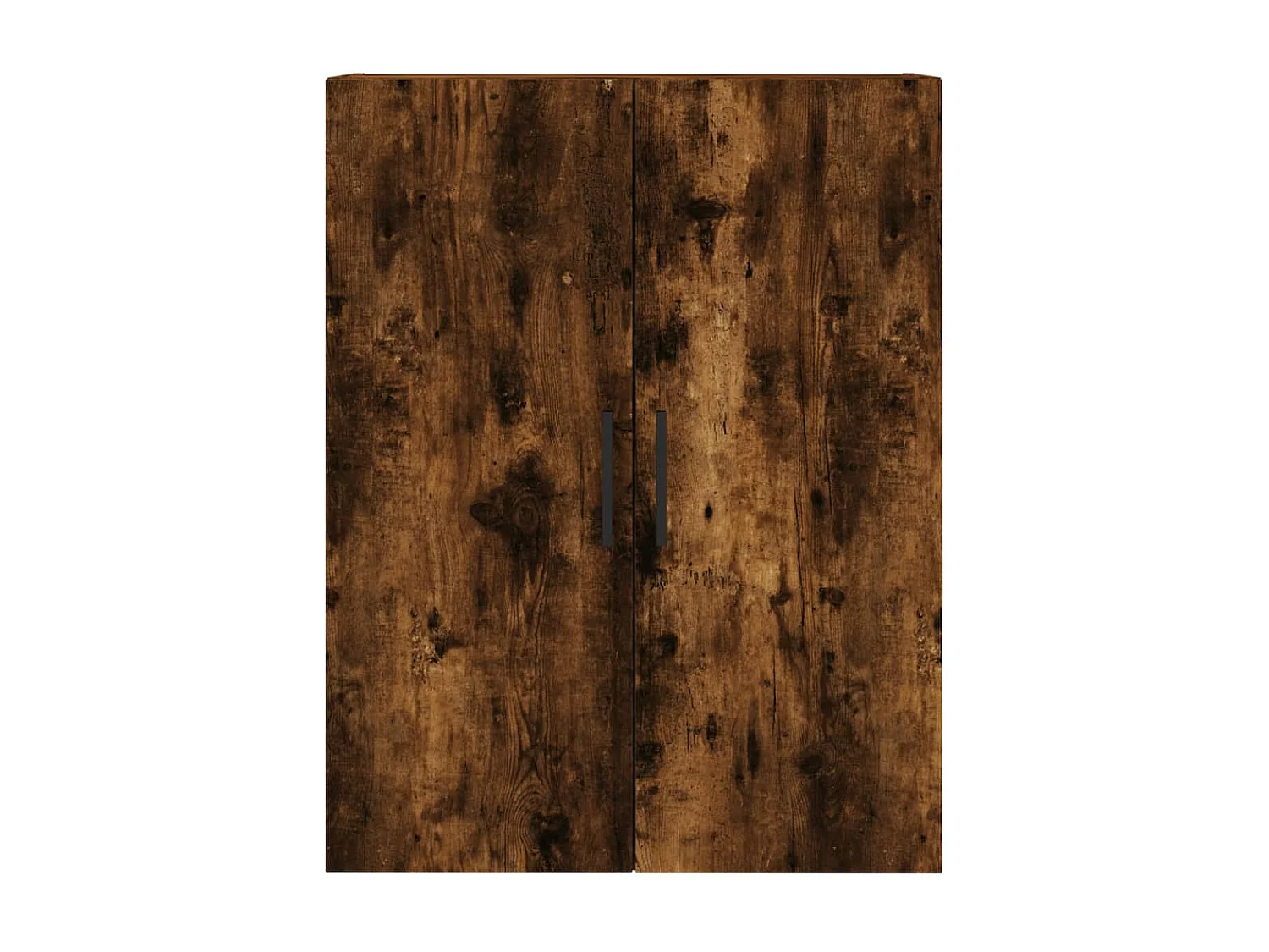 Hoge kast 69,5x34x180 cm bewerkt hout gerookt eikenkleurig