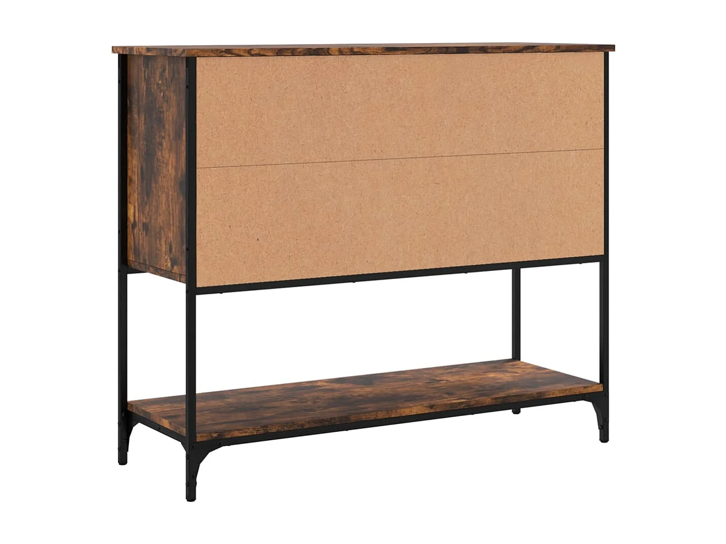 Aparador de madera de ingeniería roble ahumado 100x36x85 cm