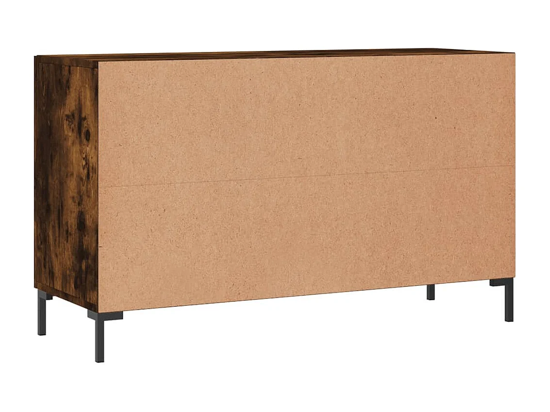 Aparador madera de ingeniería roble ahumado 100x36x60 cm