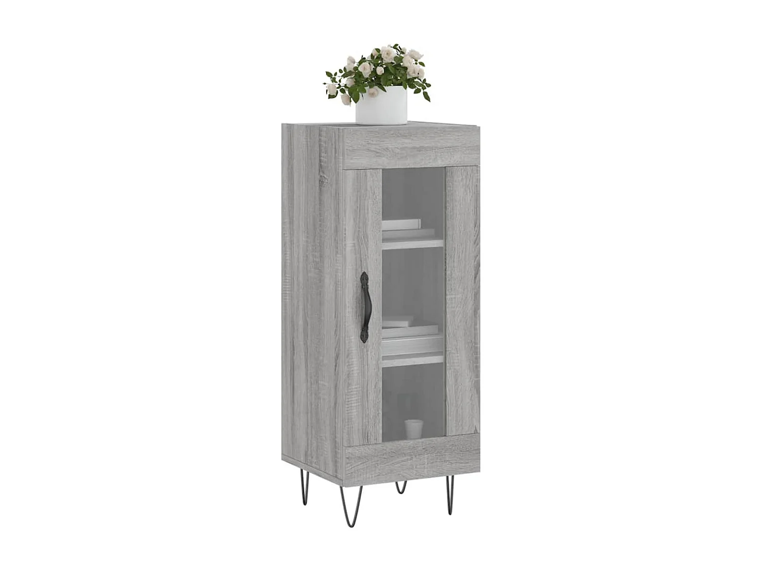 Buffet Sonoma gris 34,5x34x90 cm Bois d'ingénierie