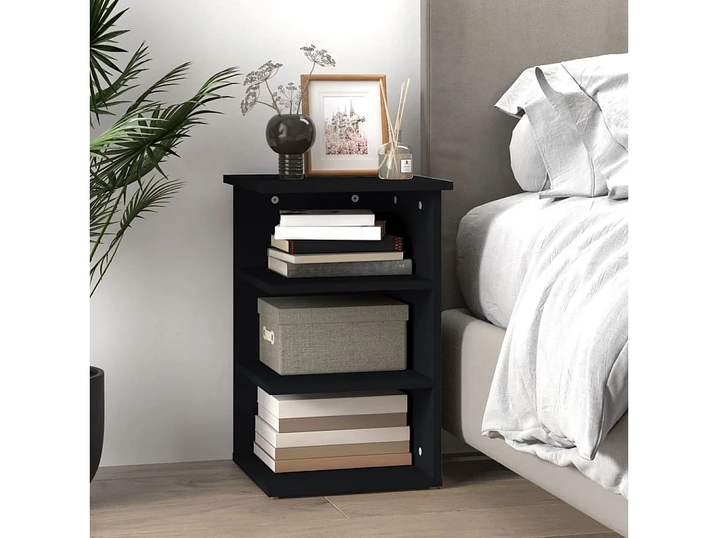 Armoire latérale Noir 35x35x55 cm Aggloméré