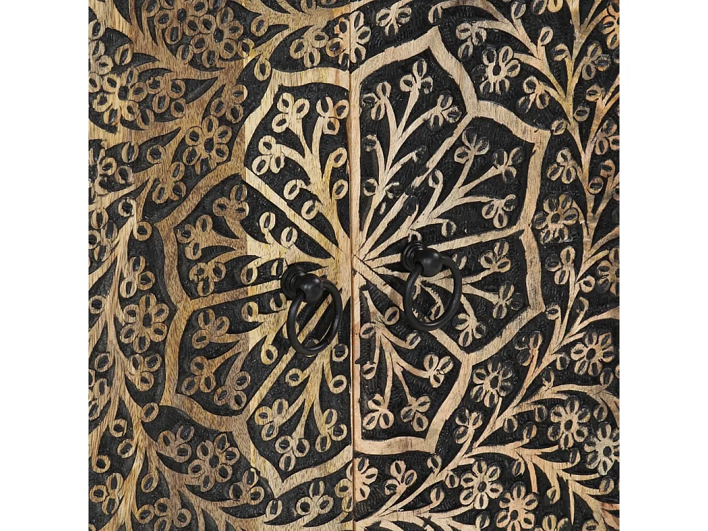 Armoire latérale 60x33x75 cm bois massif de manguier