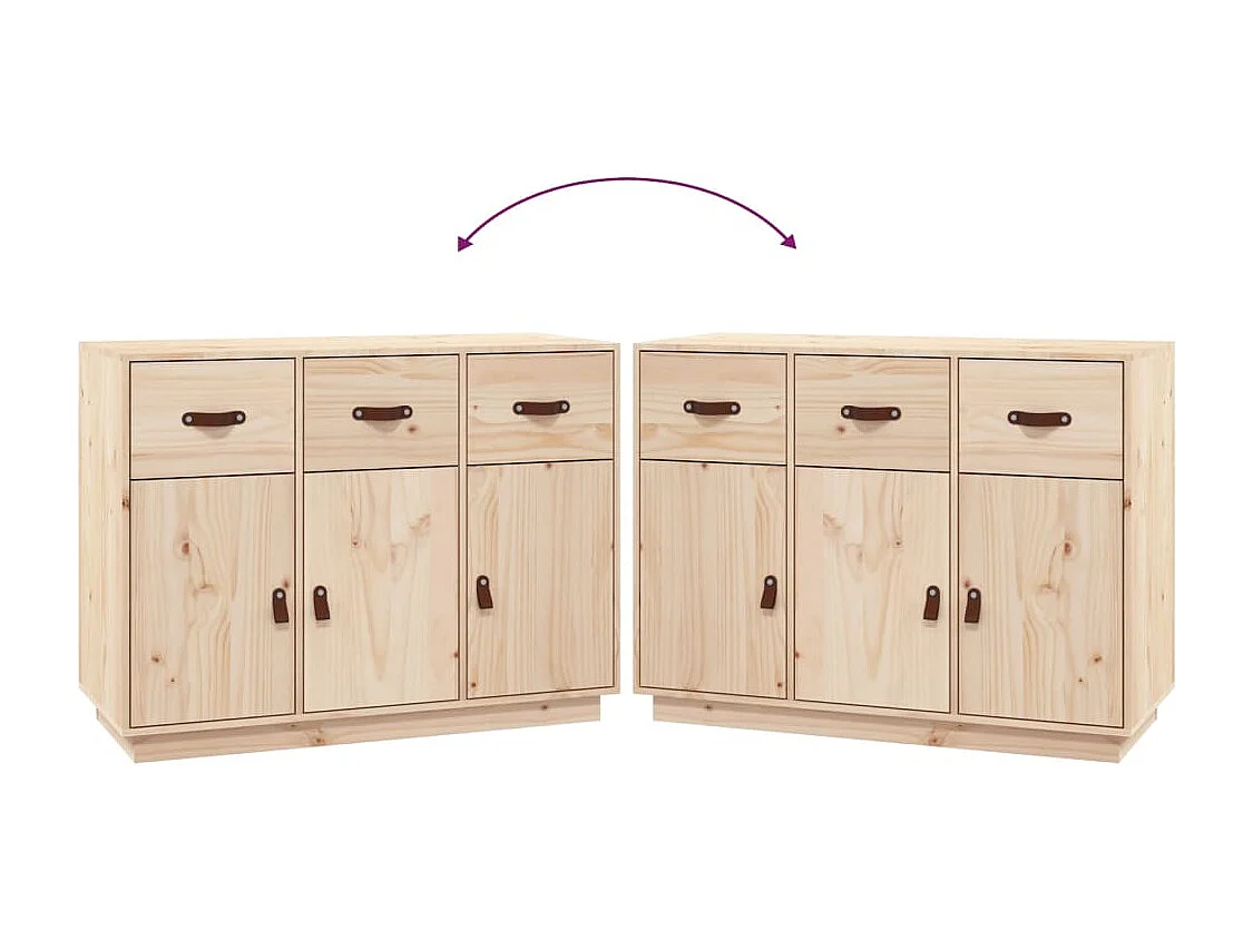 Buffet 100x40x75 cm Bois massif de pin