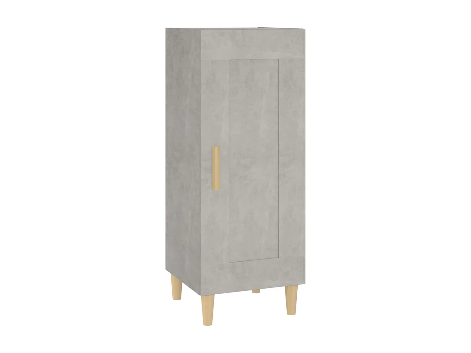 Buffet Gris béton 34,5x34x90 cm Bois d'ingénierie