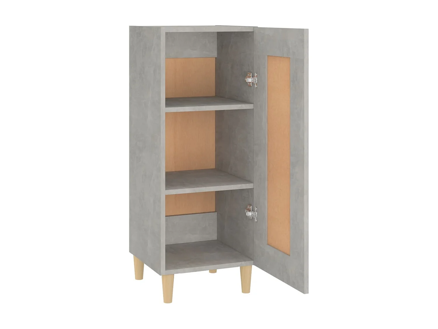 Buffet Gris béton 34,5x34x90 cm Bois d'ingénierie