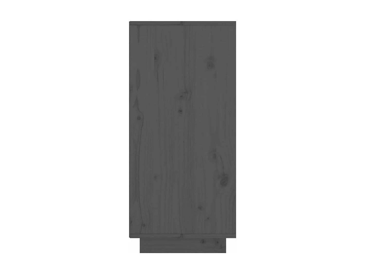 Buffet Gris 60x34x75 cm Bois massif de pin