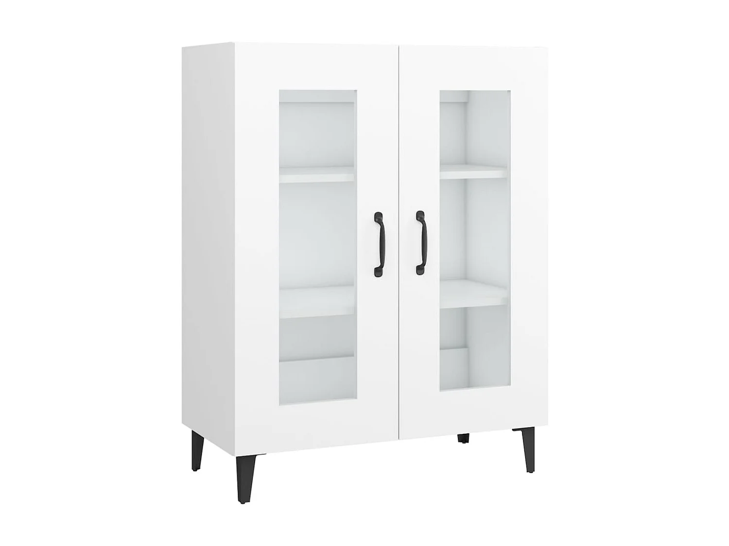 Buffet blanc 69,5x34x90 cm bois d'ingénierie