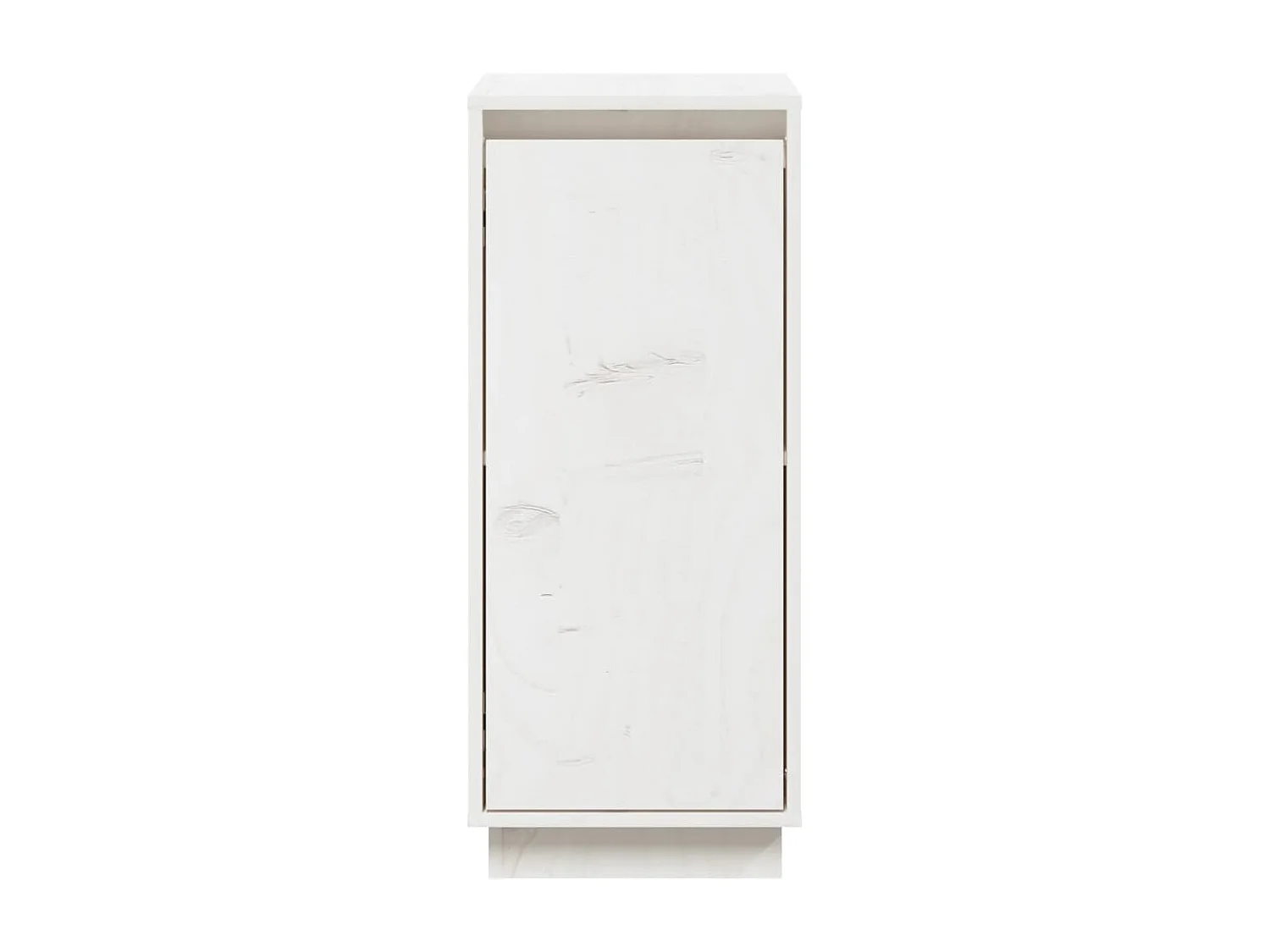 Buffet Blanc 31,5x34x75 cm Bois massif de pin