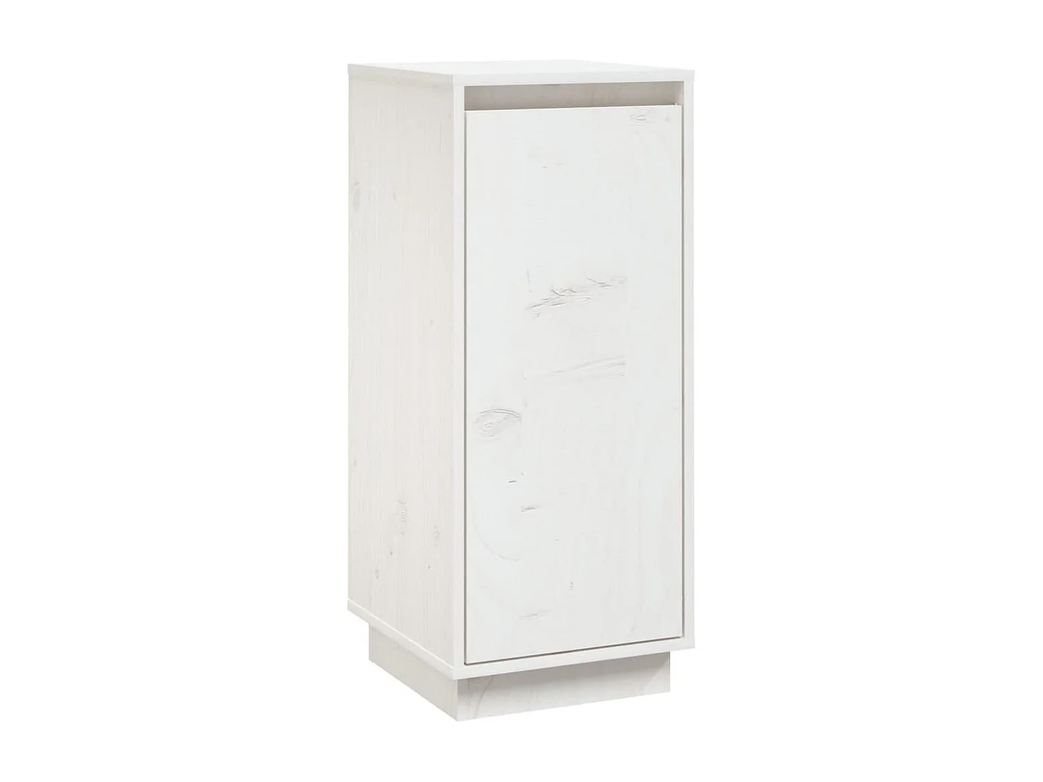 Buffet Blanc 31,5x34x75 cm Bois massif de pin