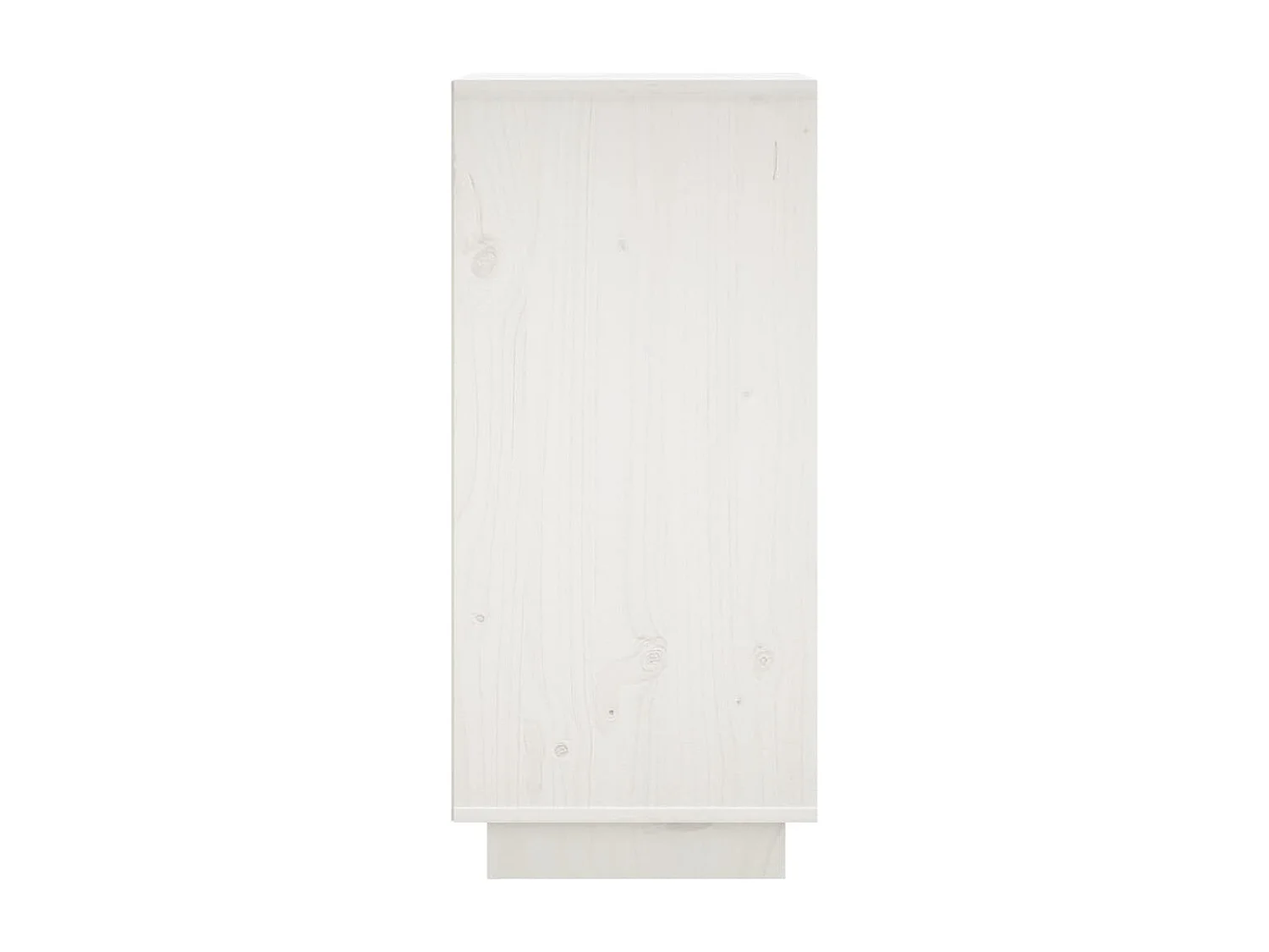 Buffet Blanc 31,5x34x75 cm Bois massif de pin