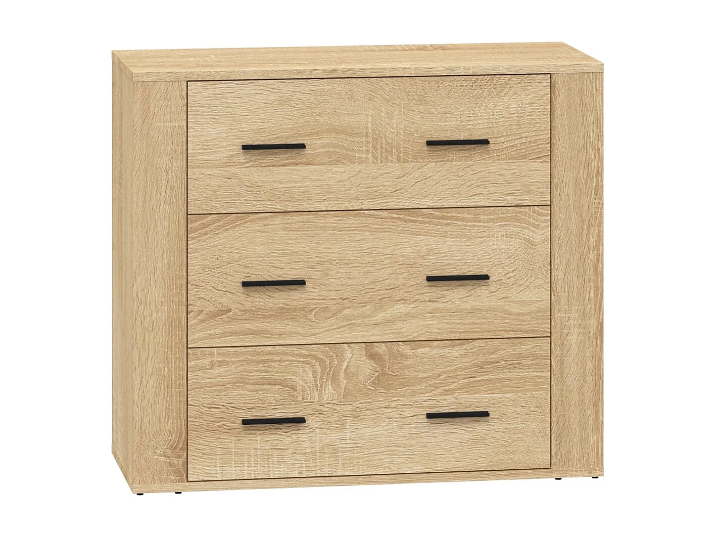 Buffets 2 pièces chêne sonoma bois d'ingénierie