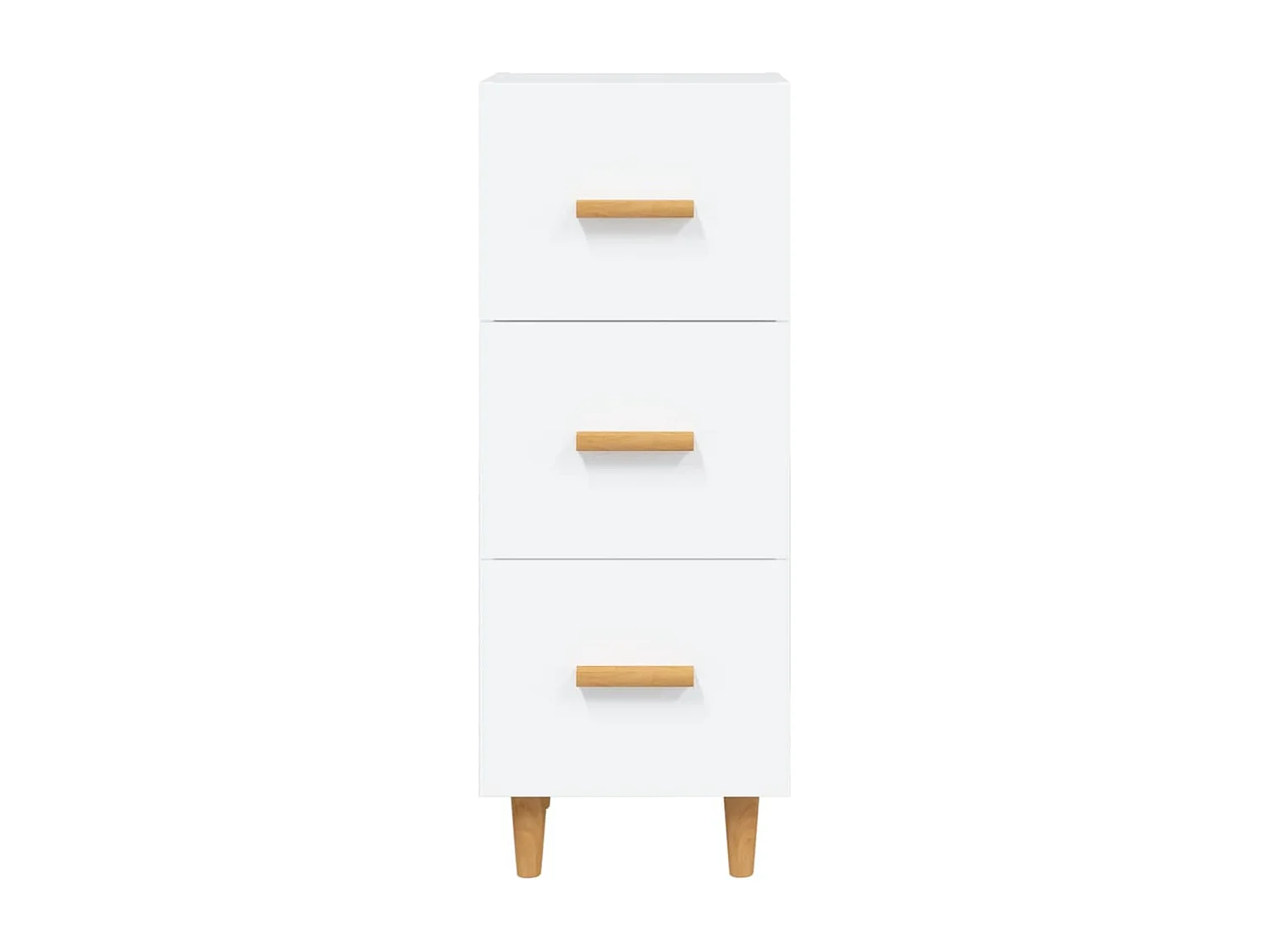 Dressoir 34,5x34x90 cm bewerkt hout wit