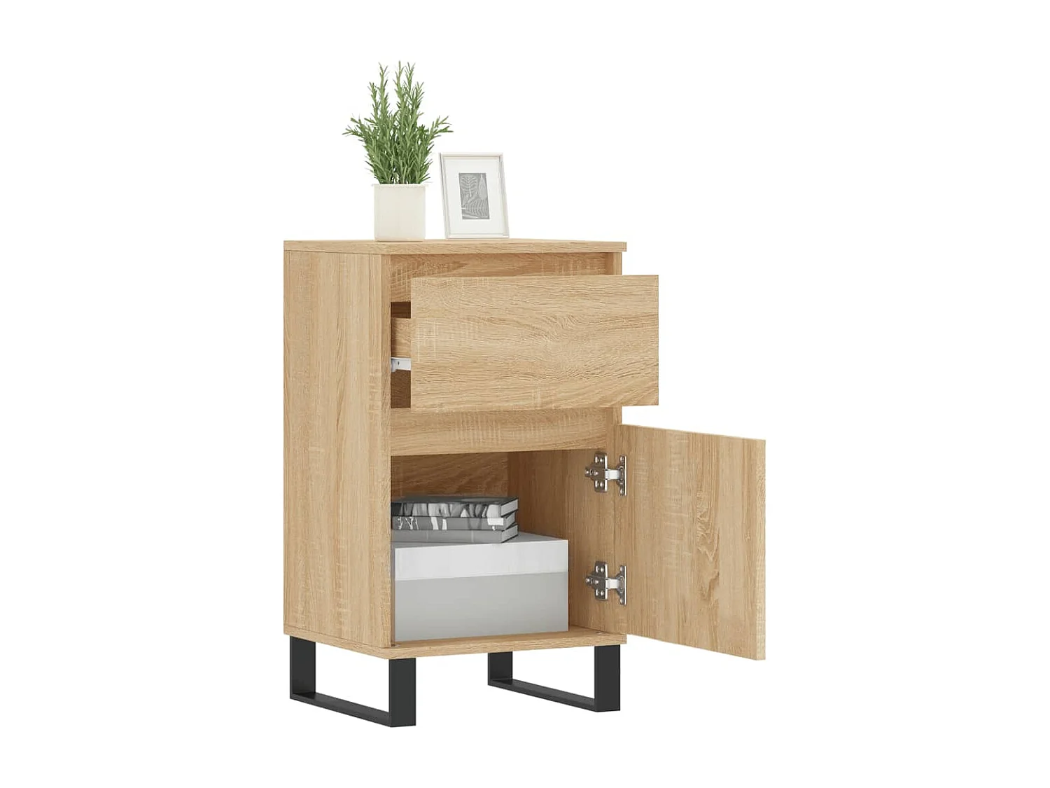 Buffets 2 pièces chêne sonoma 40x35x70 cm bois d'ingénierie
