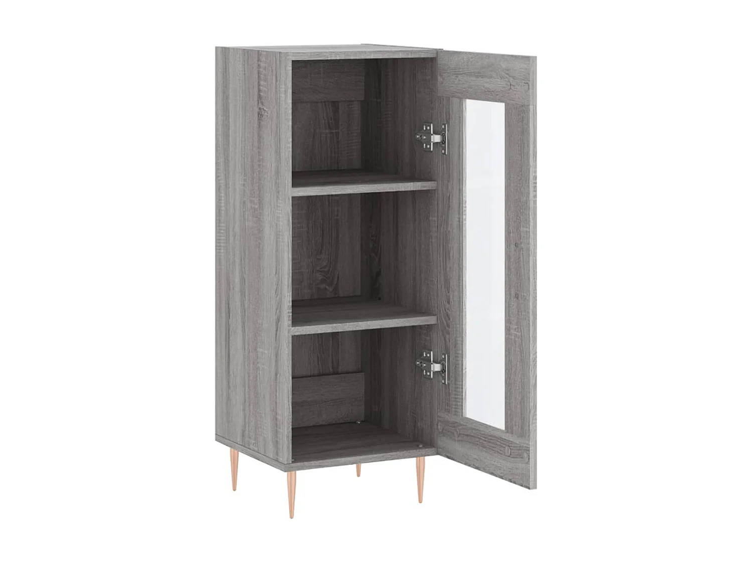 Aparador madera de ingeniería gris Sonoma 34,5x34x90 cm