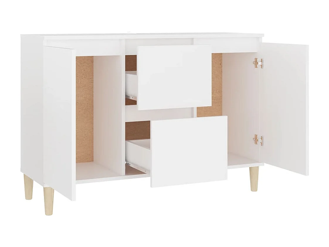 Buffet Blanc 103,5x35x70 cm Aggloméré
