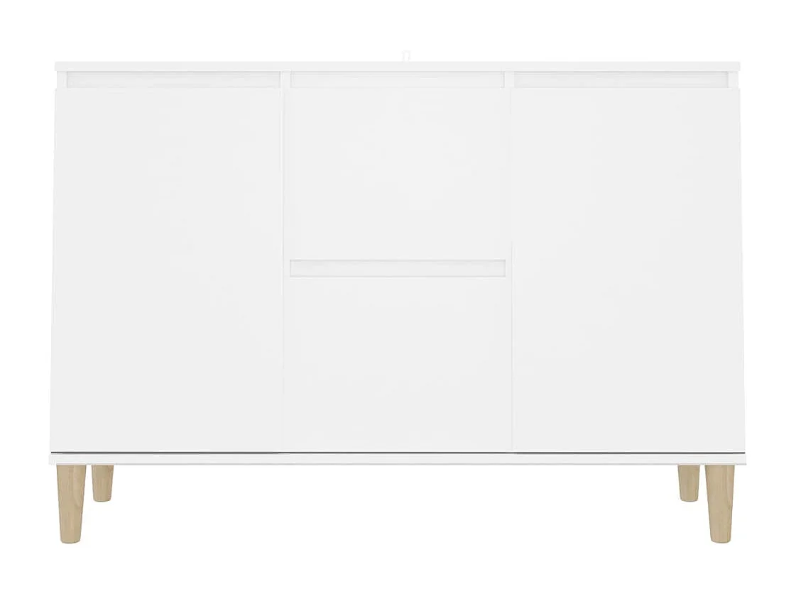 Dressoir 101x35x70 cm bewerkt hout wit