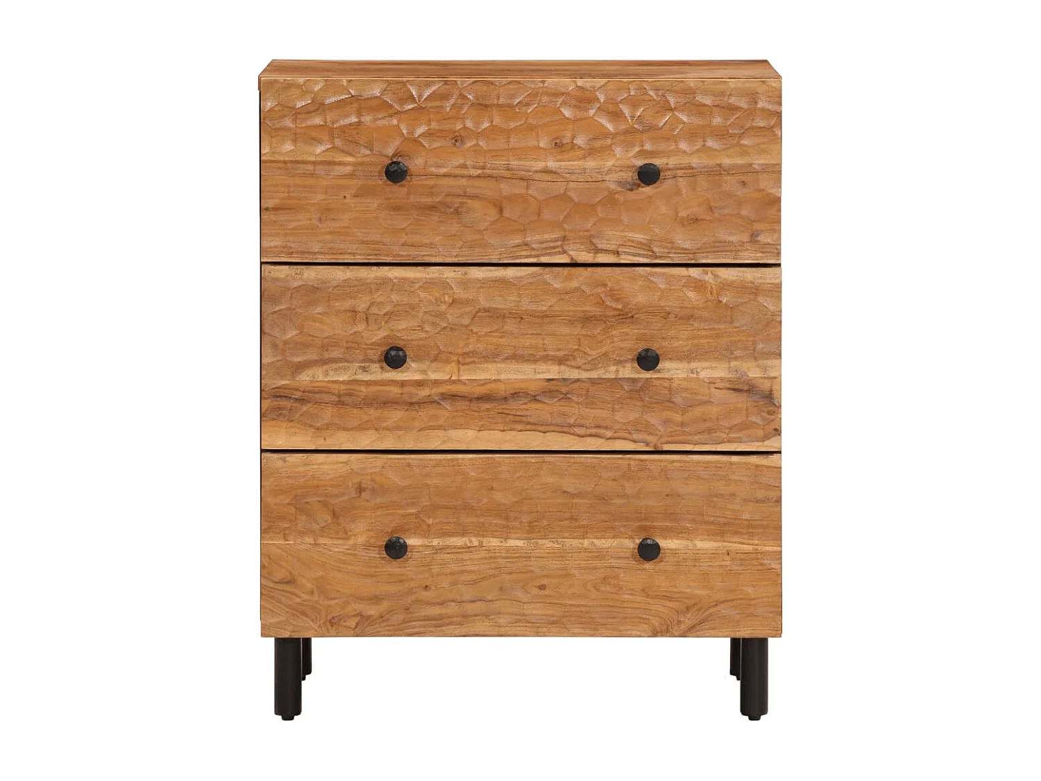 Armoire latérale 60x33x75 cm bois massif d'acacia