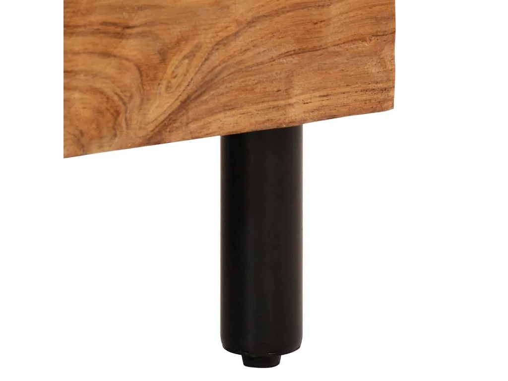 Armoire latérale 60x33x75 cm bois massif d'acacia