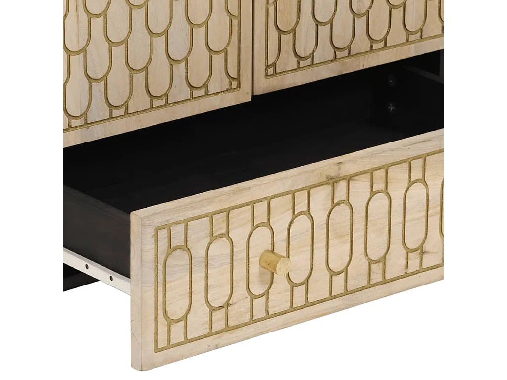 Buffet 60x33x100 cm bois de manguier massif