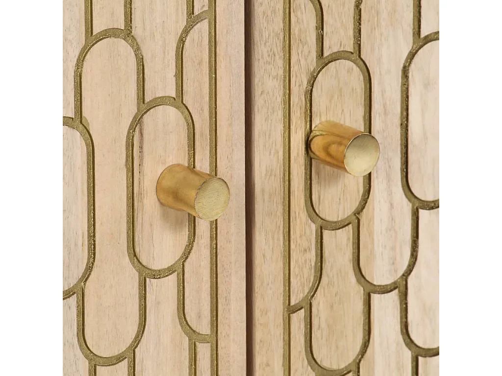 Buffet 60x33x100 cm bois de manguier massif