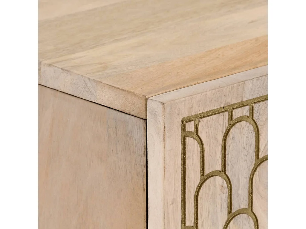 Buffet 60x33x100 cm bois de manguier massif