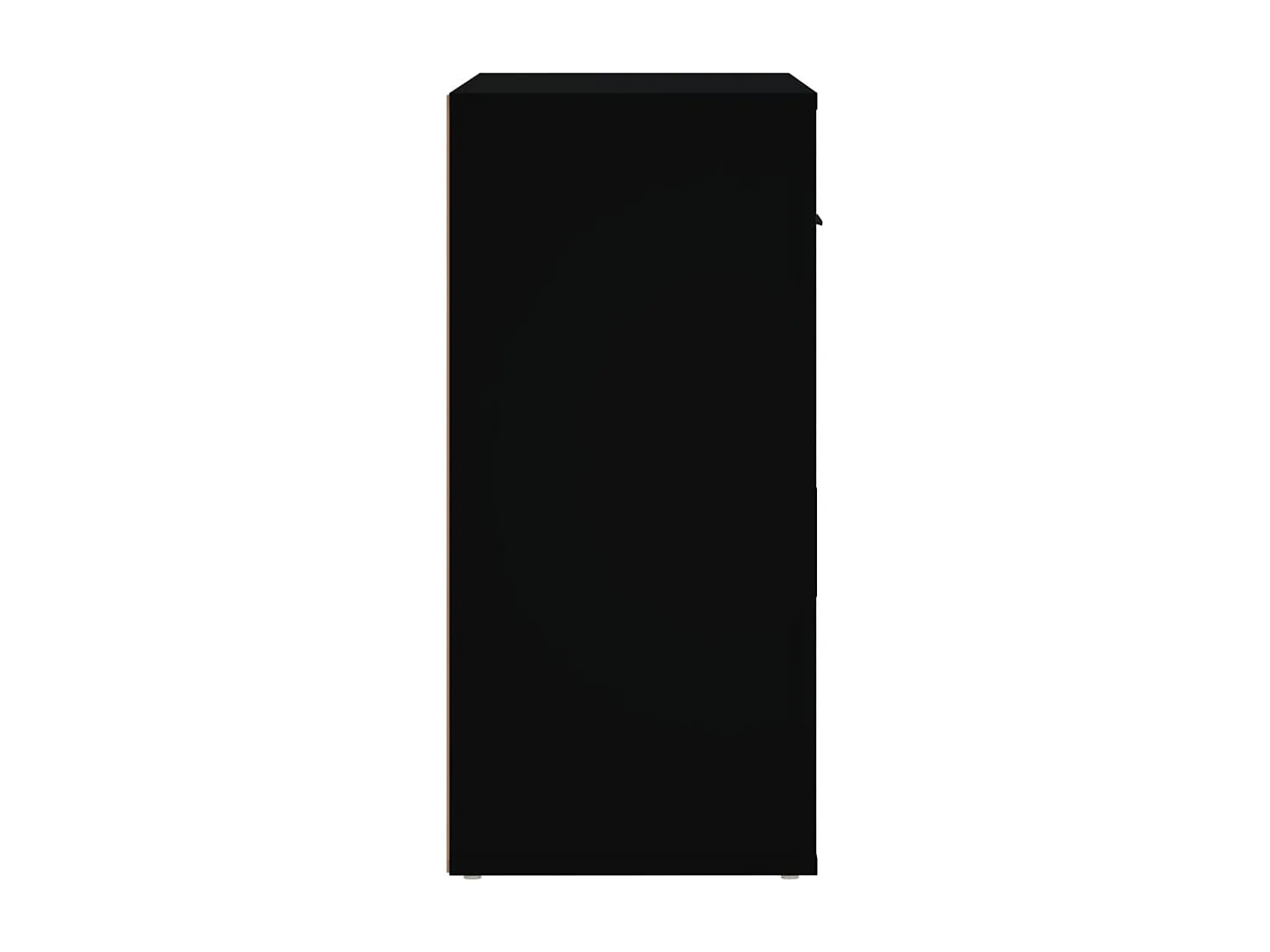 Buffet Noir 80x33x70 cm Bois d'ingénierie