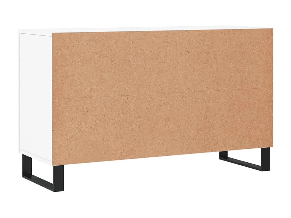 Dressoir 100x36x60 cm bewerkt hout wit