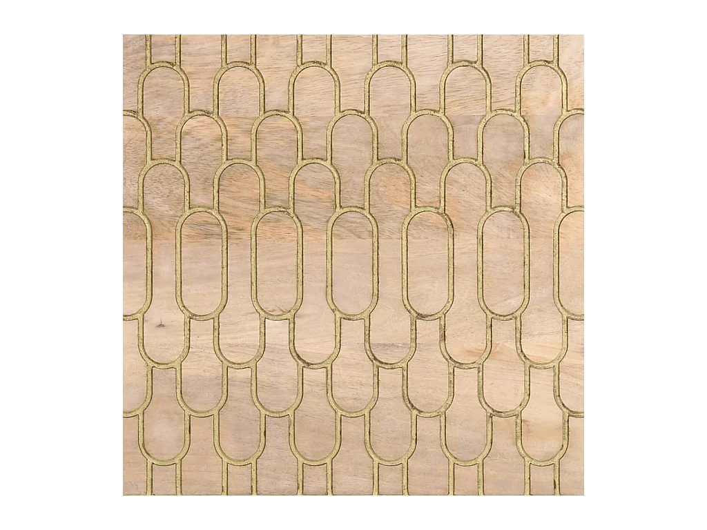 Armario auxiliar madera maciza de mango 80x33x75 cm