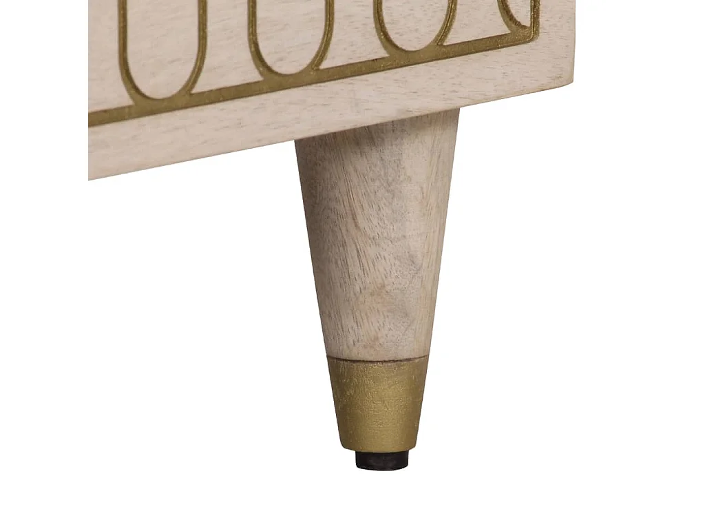 Armoire latérale 80x33x75 cm bois massif de manguier