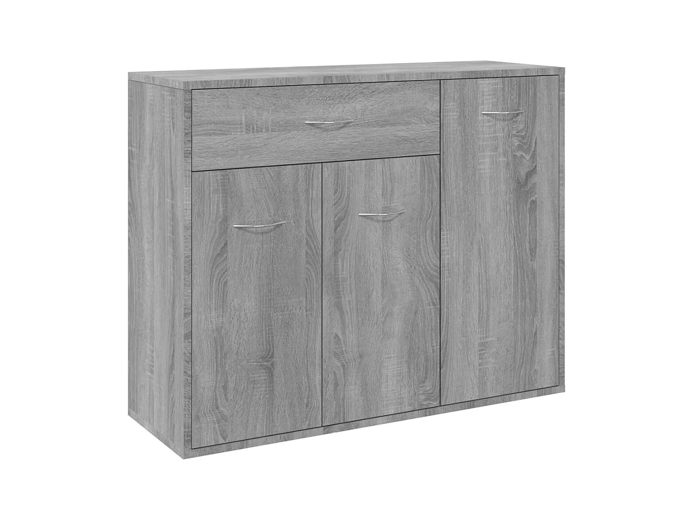 Dressoir 88x30x70 cm bewerkt hout grijs sonoma eikenkleurig