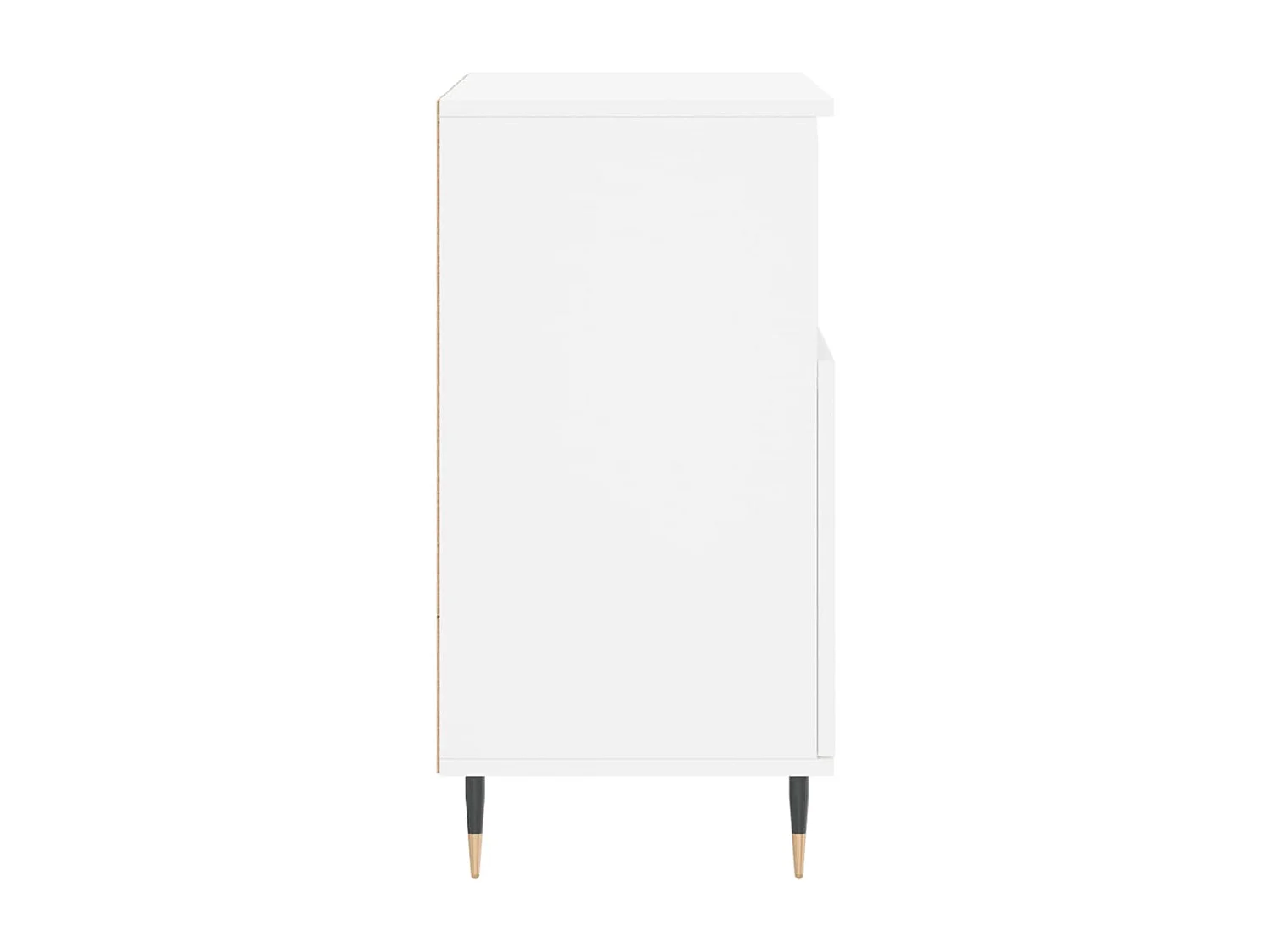 Dressoirs 2 st bewerkt hout wit