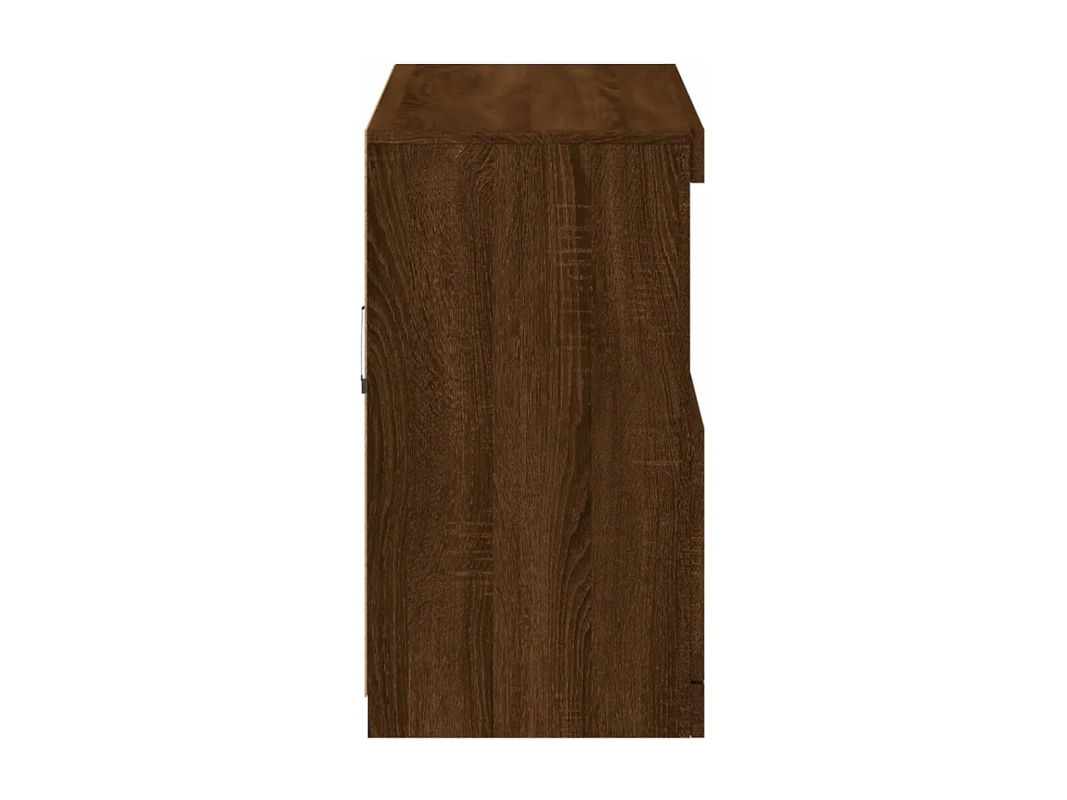 Buffet avec lumières LED chêne marron 81x37x67 cm