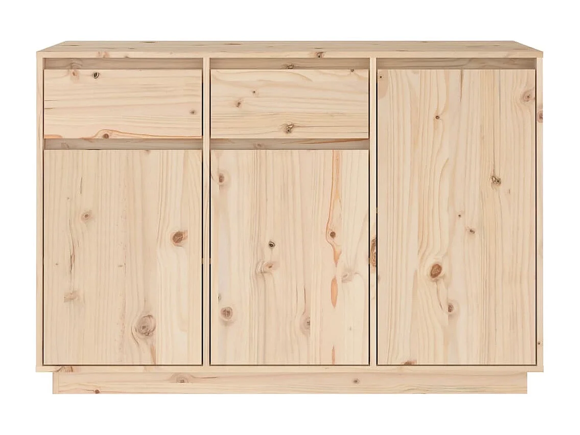 Aparador de madera maciza de pino 110x34x75 cm
