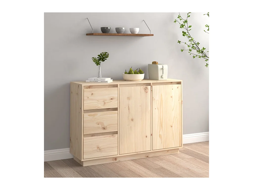 Buffet 111x34x75 cm Bois massif de pin